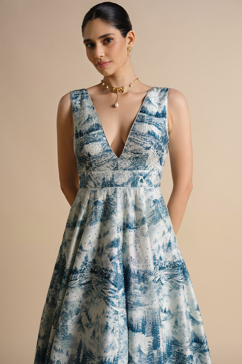 Shahma Sequin Silk Dress