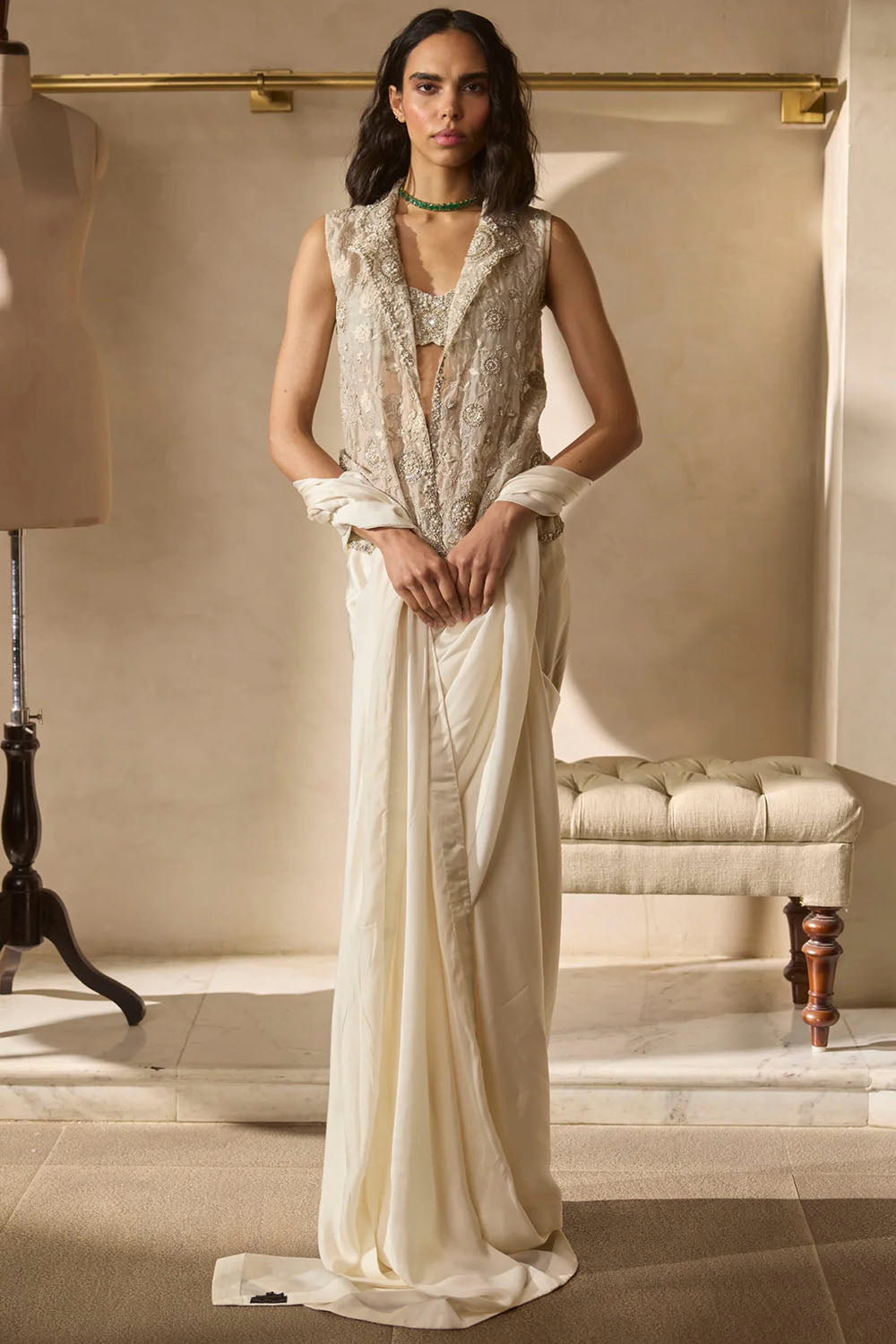 Astra Jacket & Saree Set