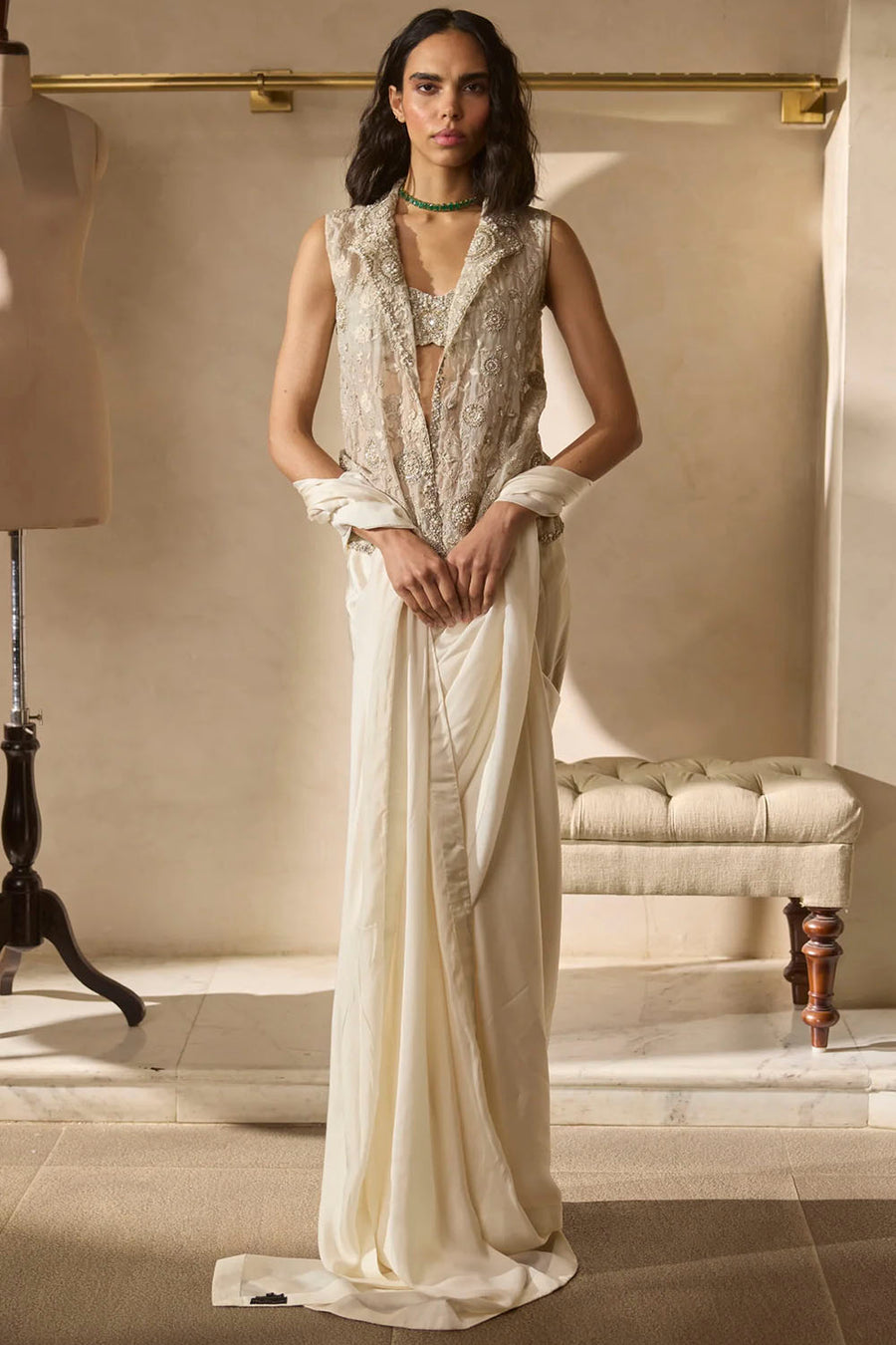 Astra Jacket & Saree Set