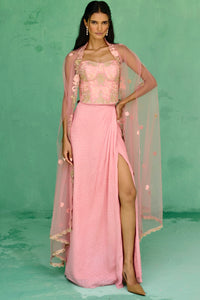 Esita Cape Skirt Set