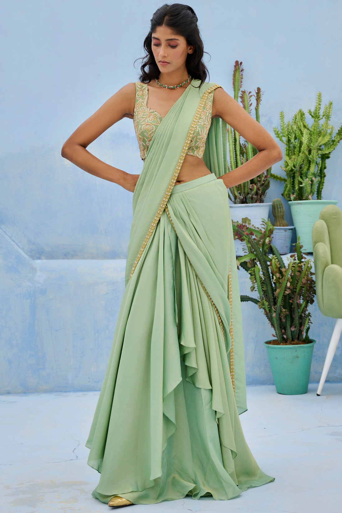 Haseen Pre Drape Saree