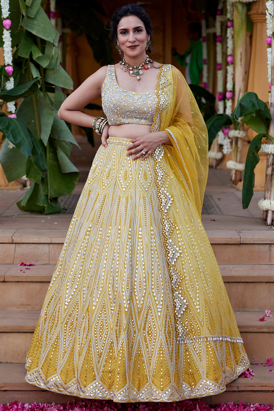 Yellow Mia Lehenga