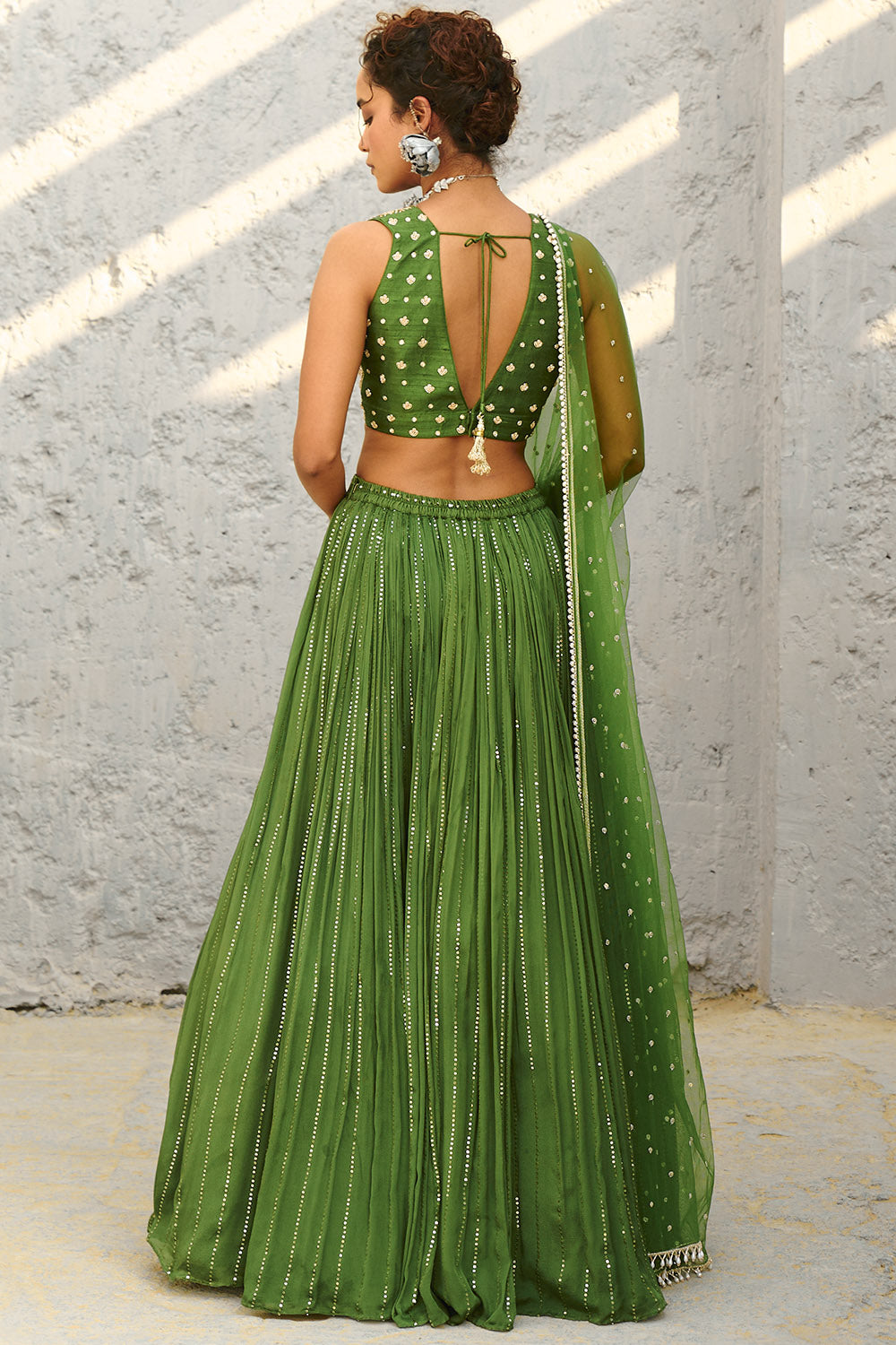 Venus Ruched Lehenga Set