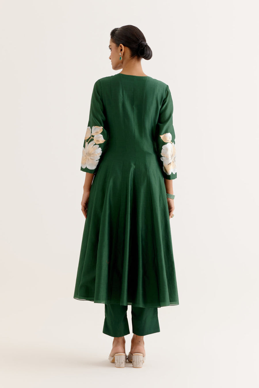 Emerald Green Anarkali Set