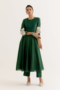 Emerald Green Anarkali Set