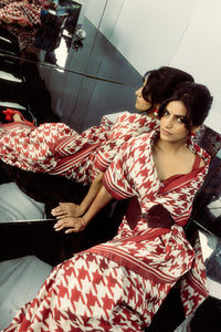 Closed Border Resham Houndstooth Saree