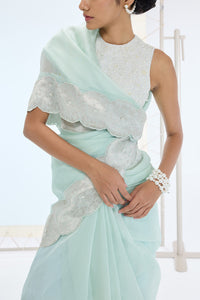 Jane Saree Sea Green