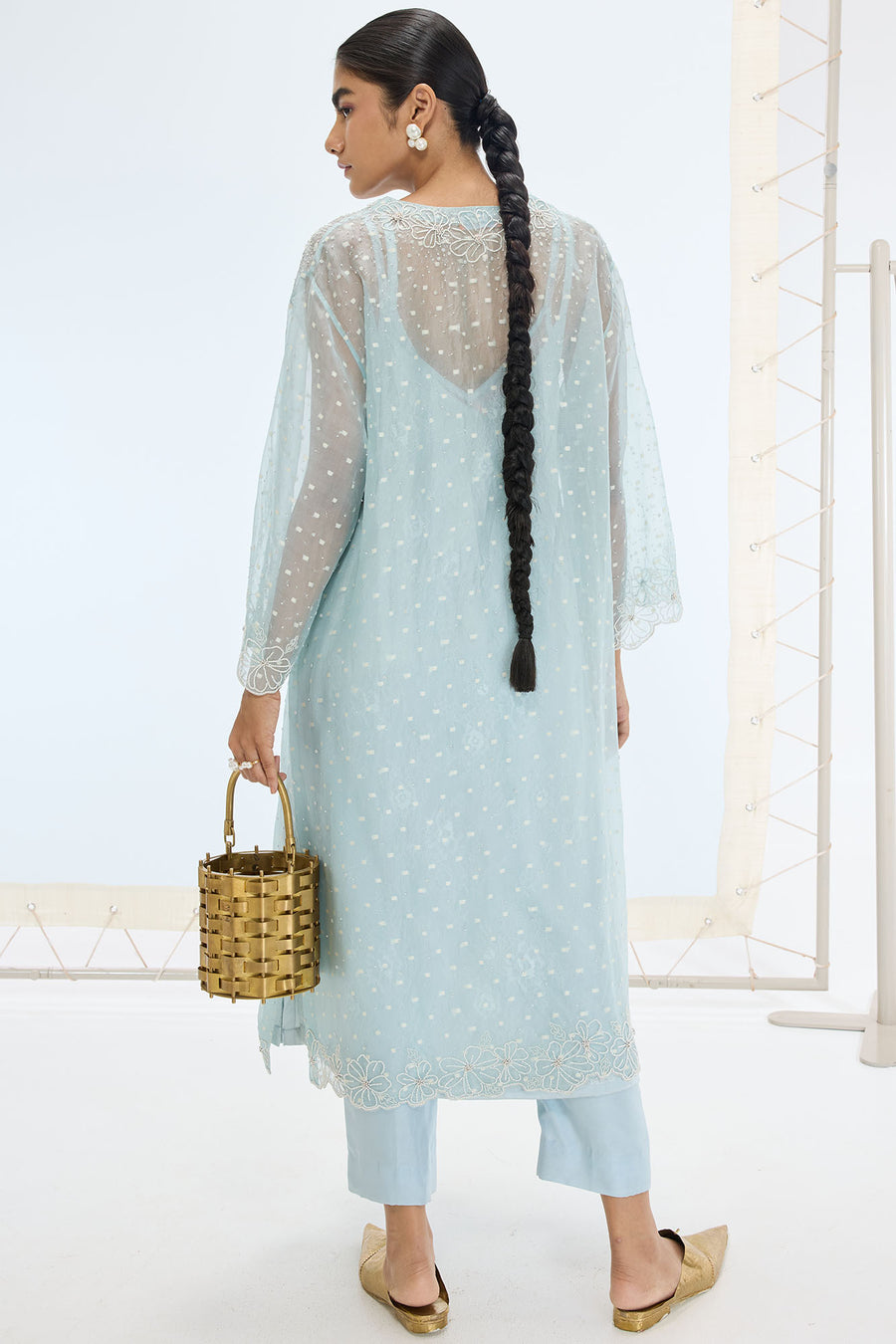 Lily Kurta Set Aqua Green