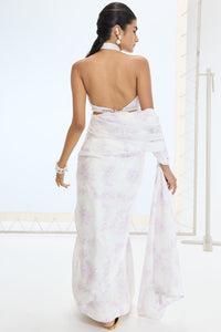 Ruby Saree Off-White