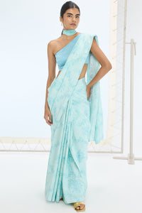 Ruby Saree Turquoise Blue