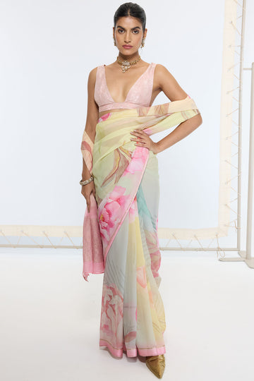 Handwoven Butter Yellow Saree