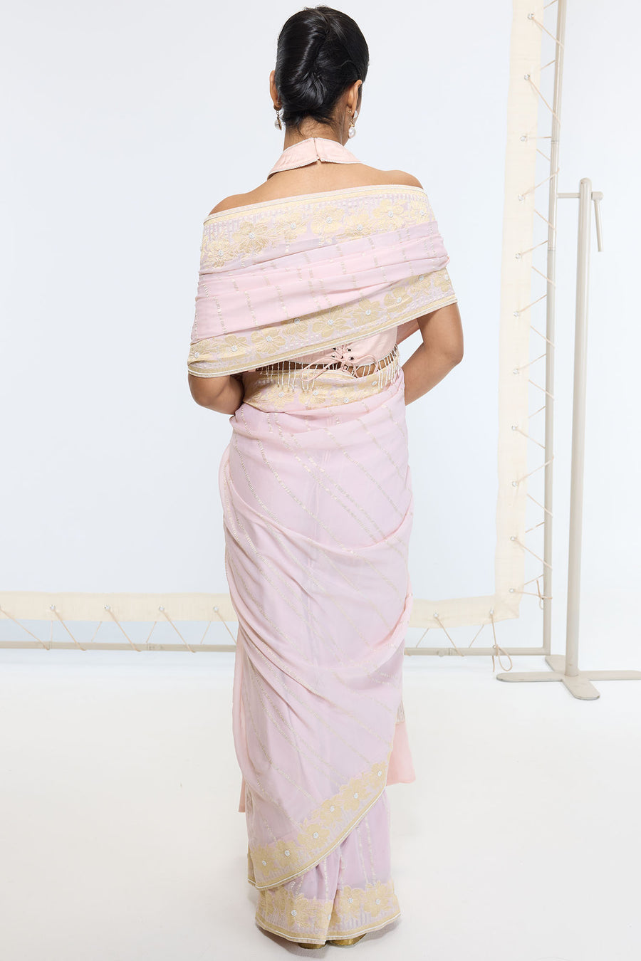 Handwoven Dusty Peach Saree
