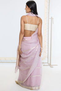 Handwoven Dusty Grape Saree