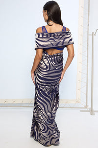 Handwoven Dark Blue Silk Saree