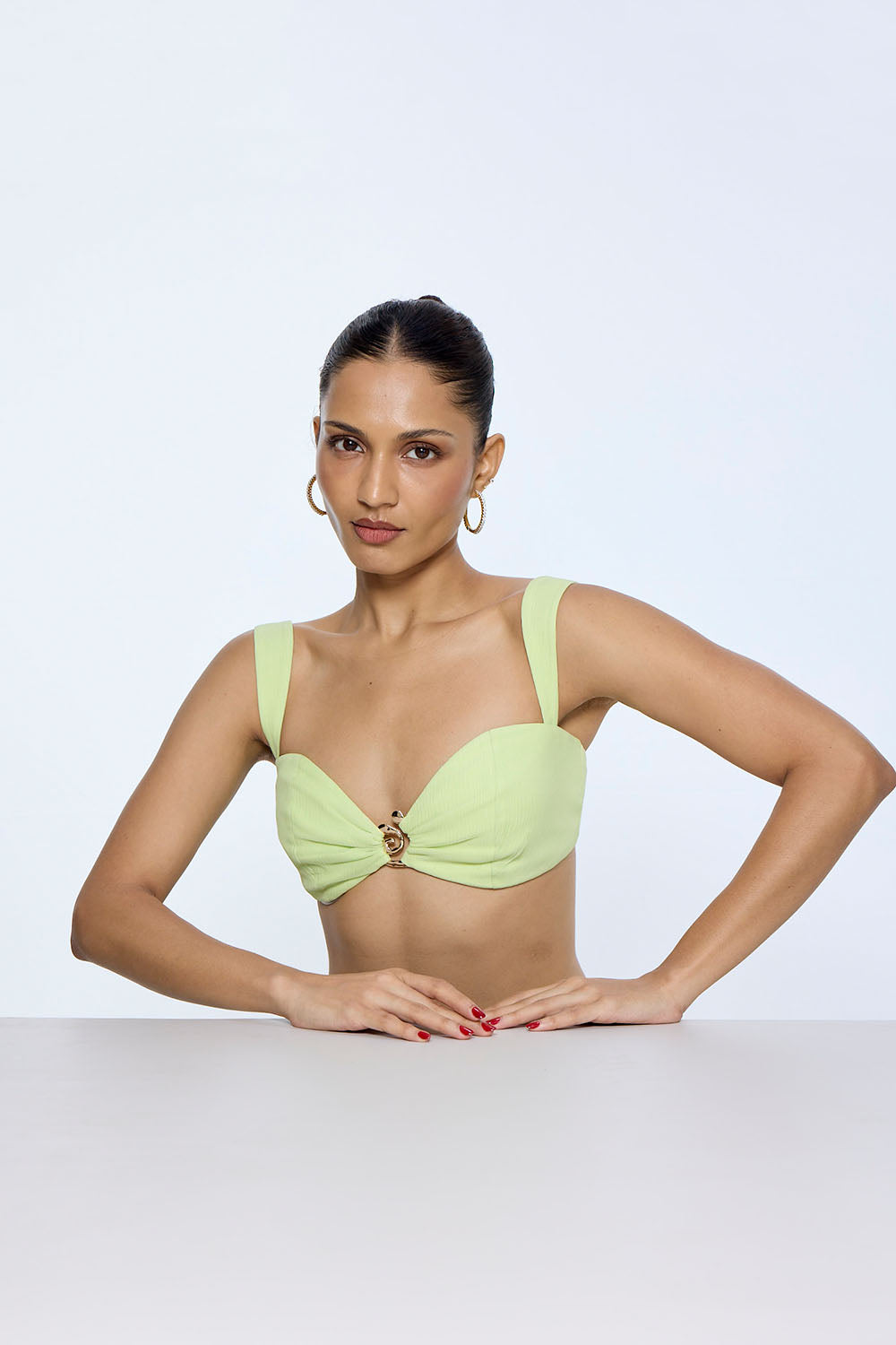 Pistachio Green Blouse