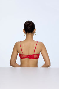 Red Chantilly Blouse