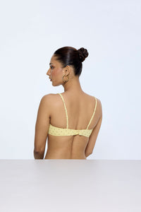 Butter Yellow Polka Dot Blouse