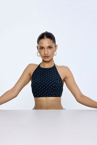 Black Polka Dot Blouse