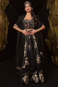 Vixen Lehenga Black