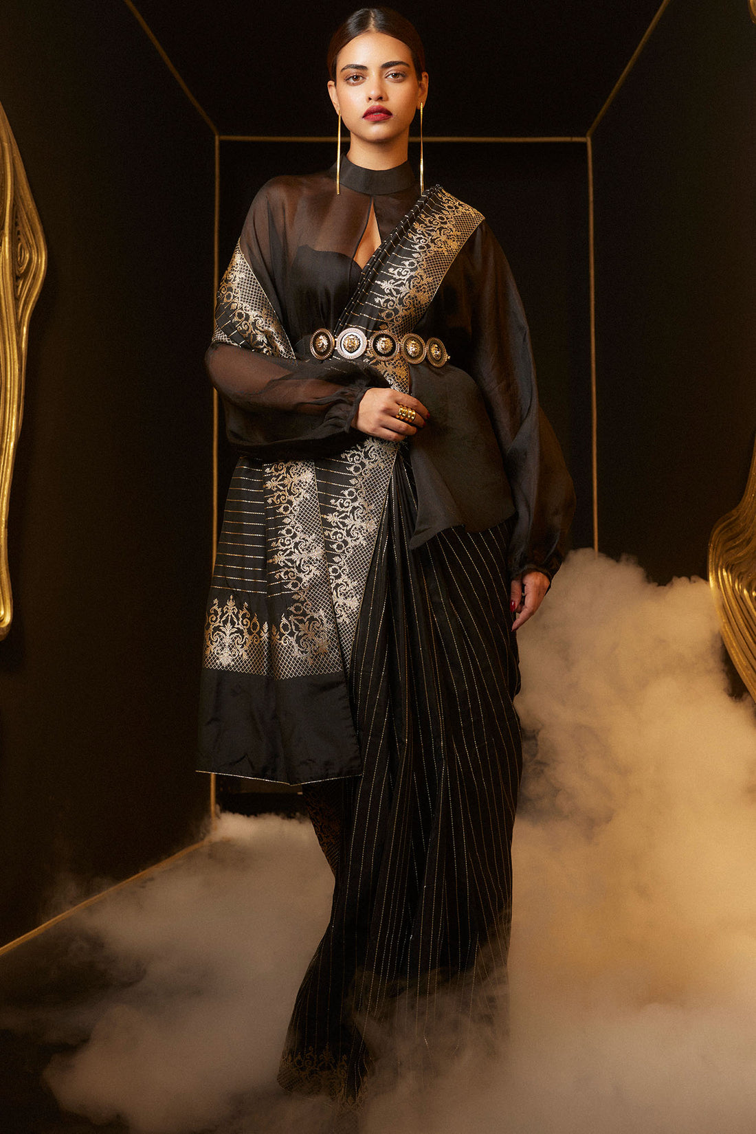 Femme Fatale Saree Black