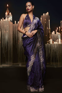Purple Heart Saree