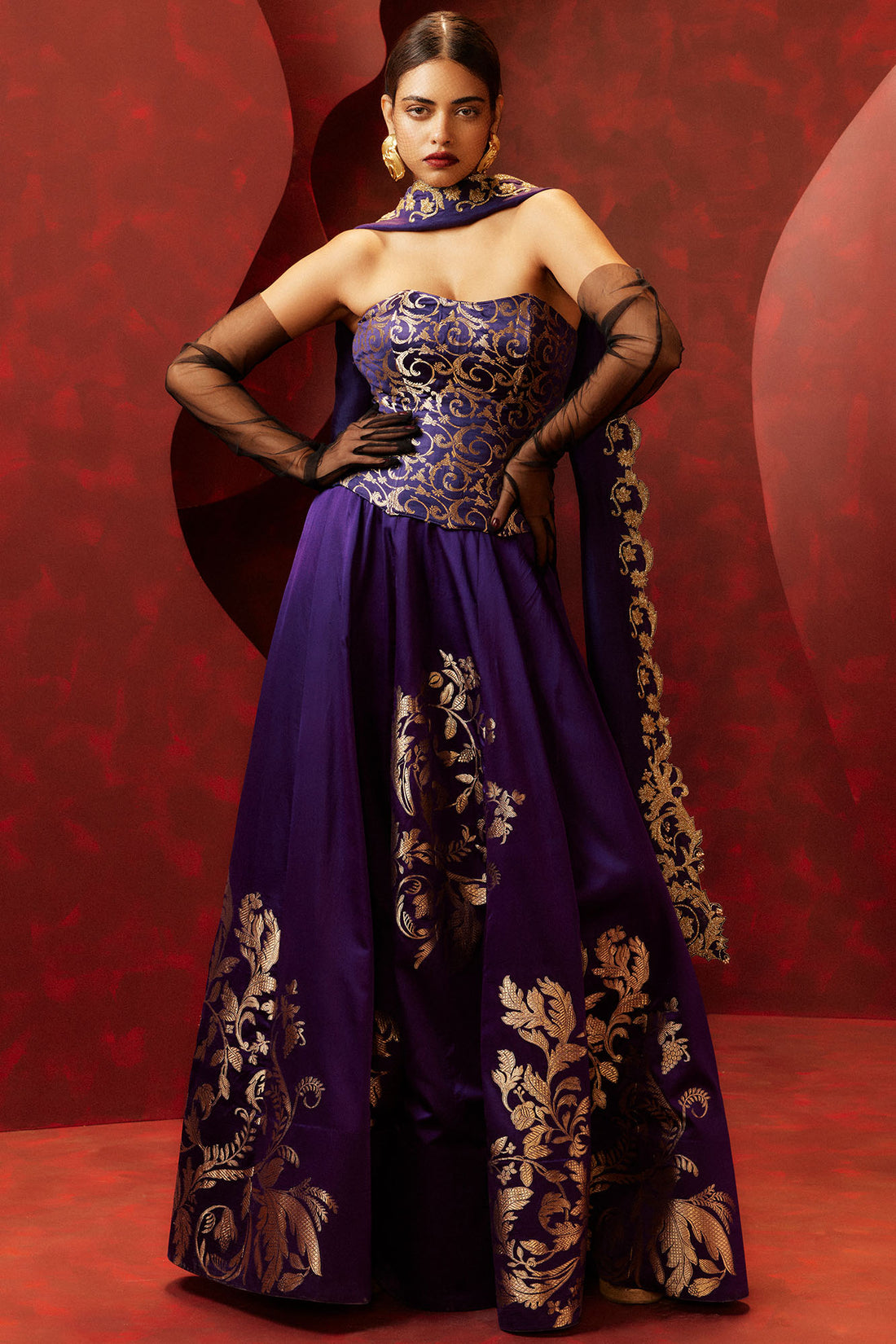 Stay with Me Lehenga Purple