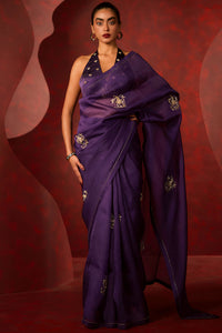 Midnight Kiss Saree Purple