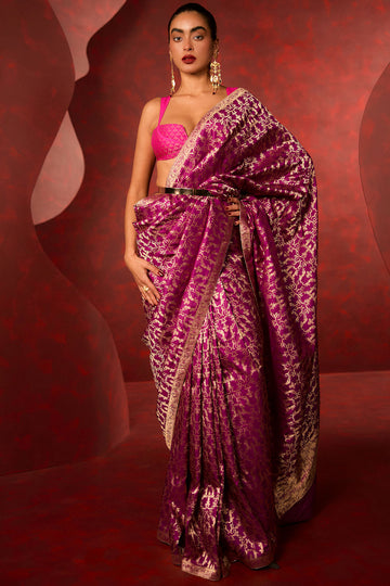 True Love Saree Purple