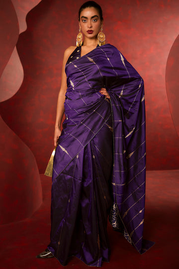 Bridezilla Saree Purple