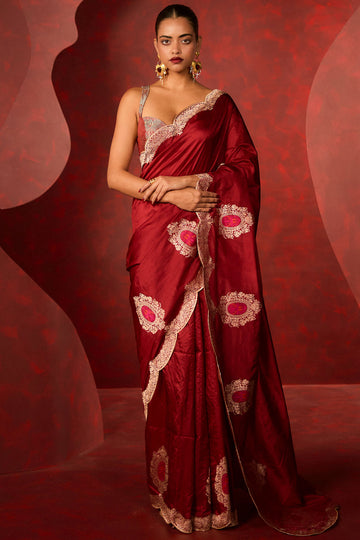 Marry Me Saree Red