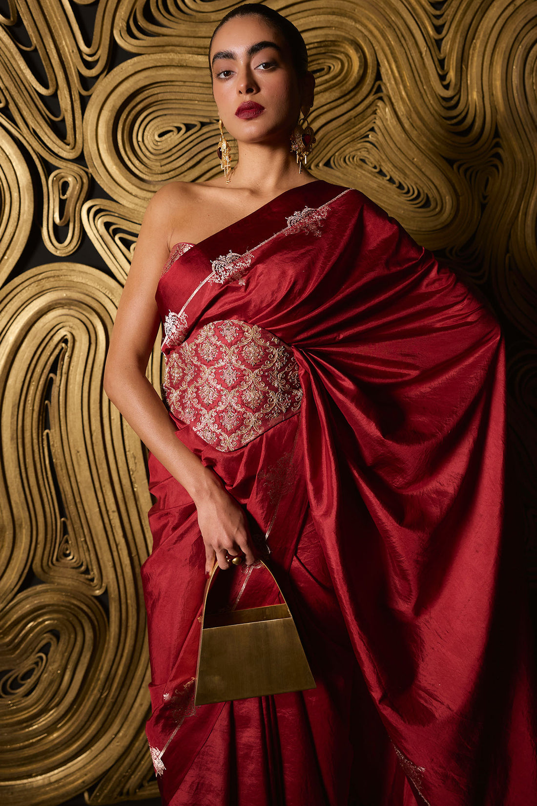Siren Saree Red