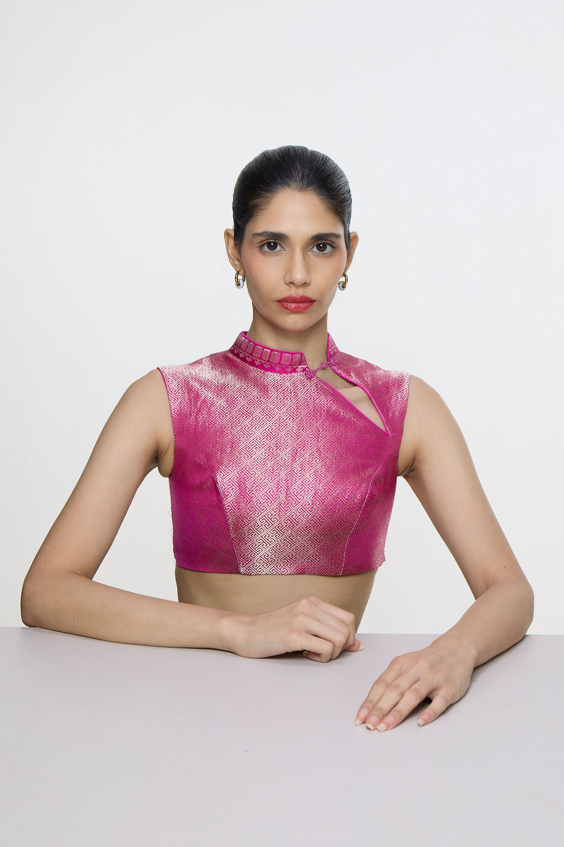 Handwoven Hot Pink Blouse