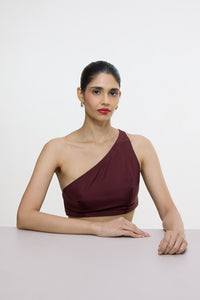 Handwoven Burgundy Blouse