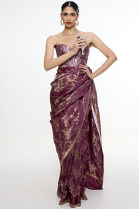 Handwoven Cocoa Brown Saree