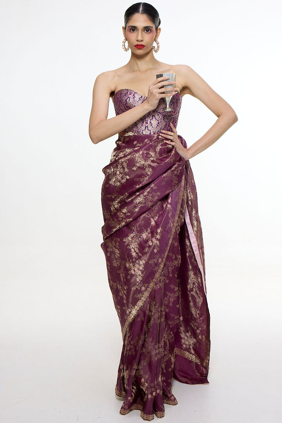 Handwoven Cocoa Brown Saree