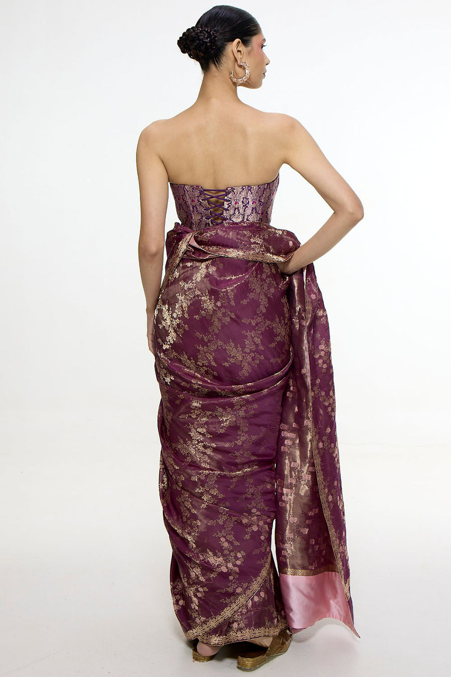 Handwoven Cocoa Brown Saree