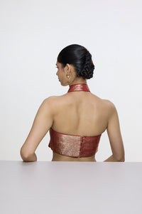 Handwoven Crimson Red Blouse