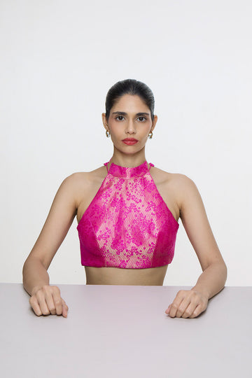 Handwoven Fuchsia Blouse