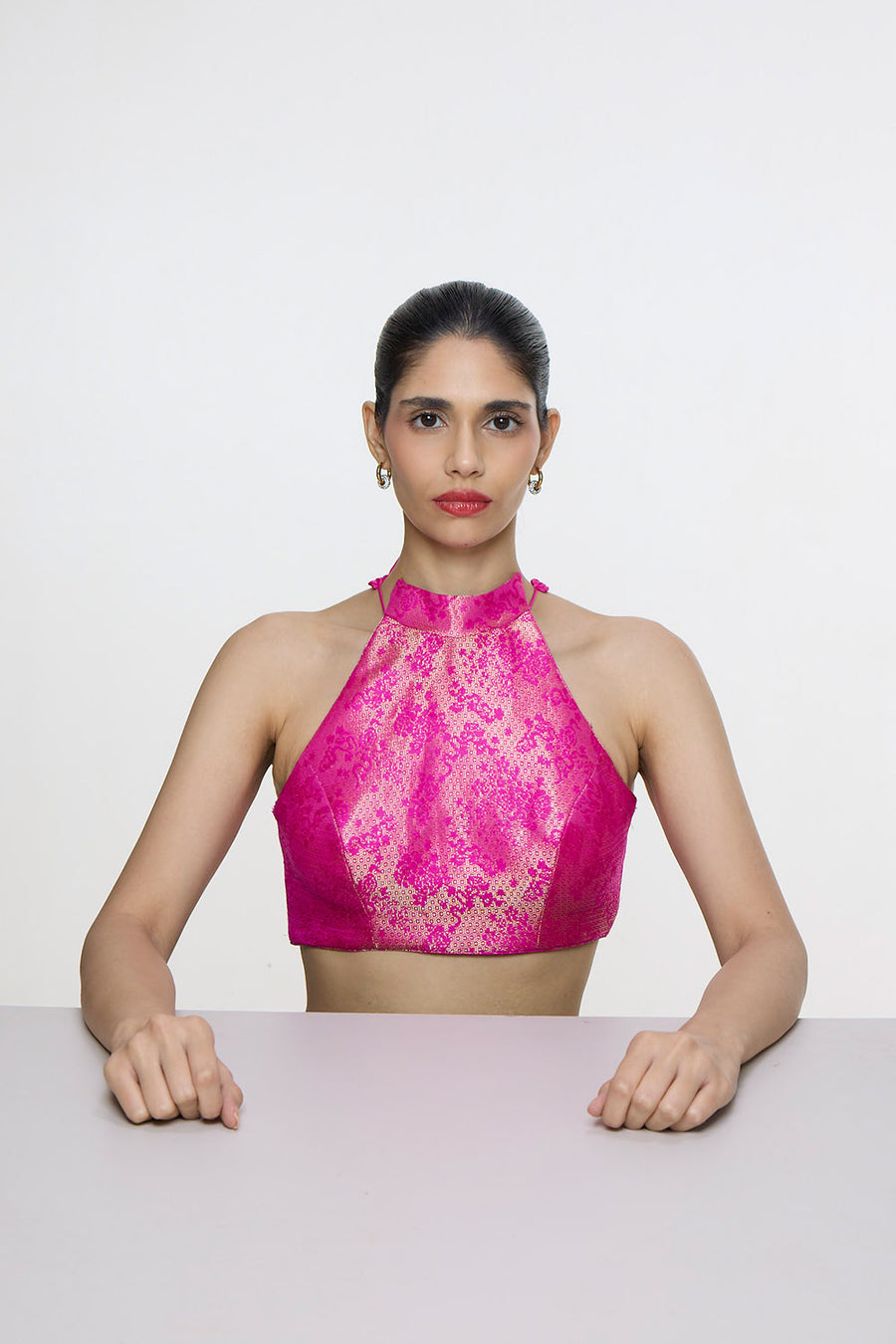 Handwoven Fuchsia Blouse