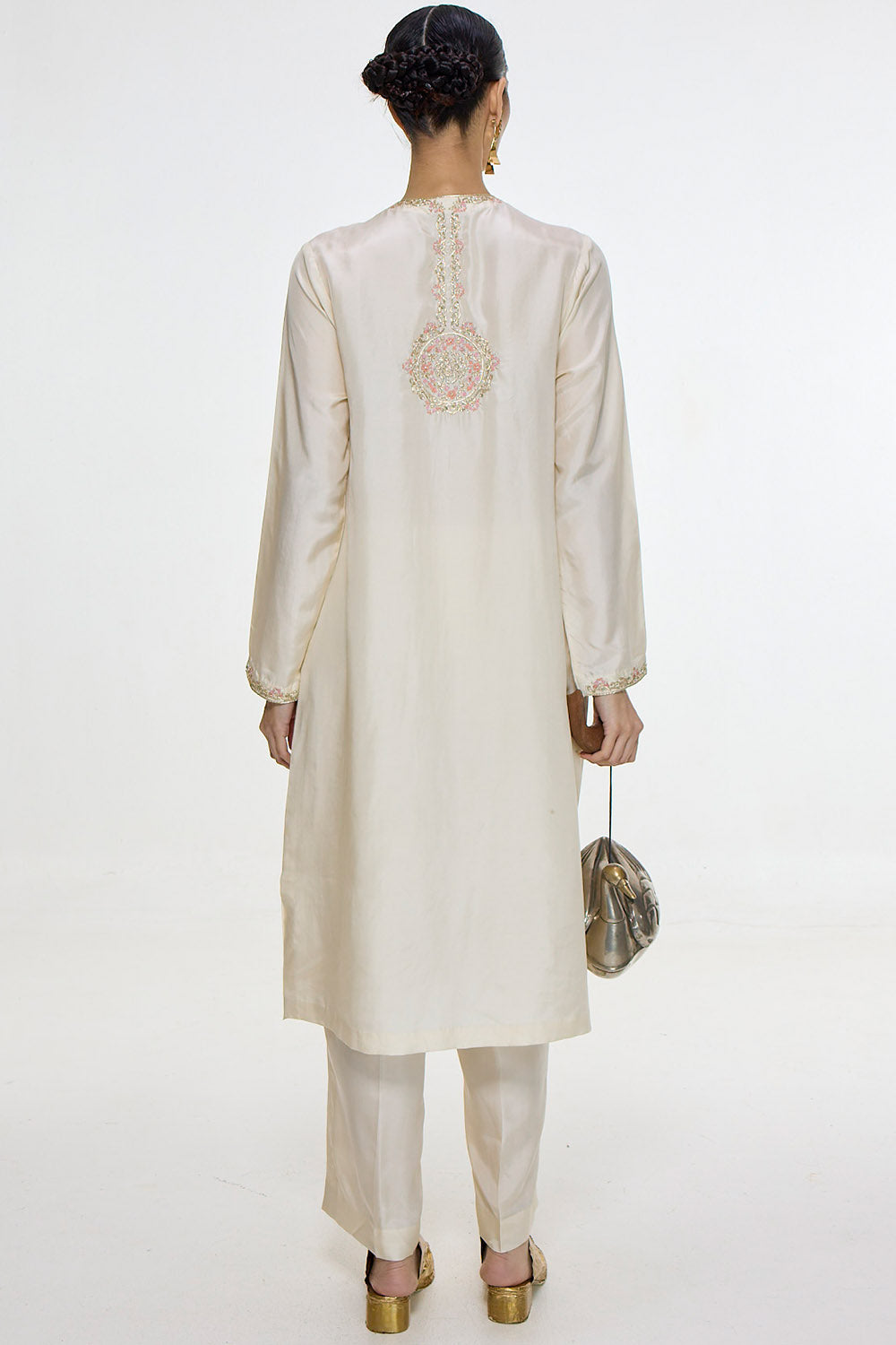 Handwoven White Kurta Set