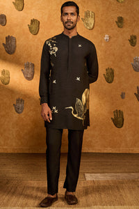 Black Crane Dawn Kurta Set