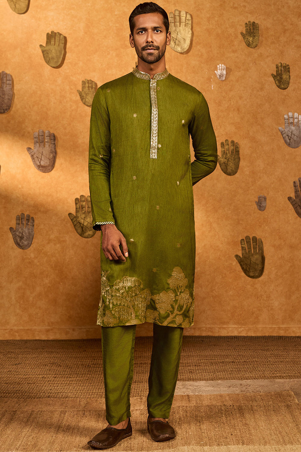 Olive Zen Kurta Set