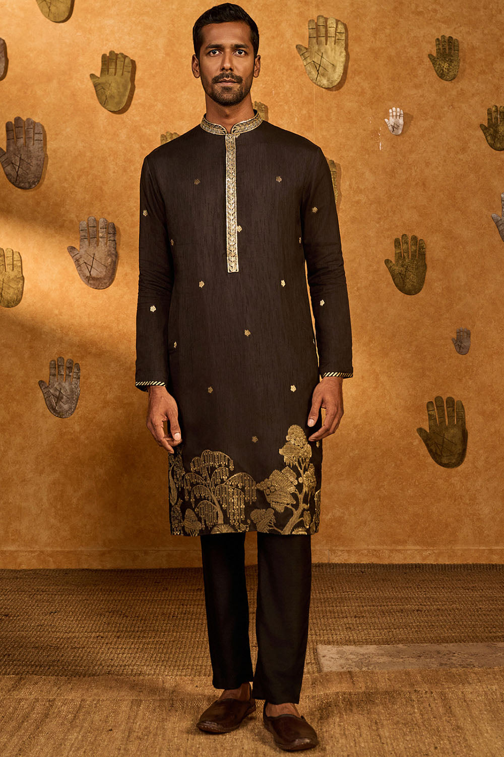 Black Zen Kurta Set