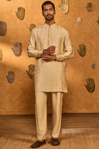 Beige Littile Pots Kurta Set