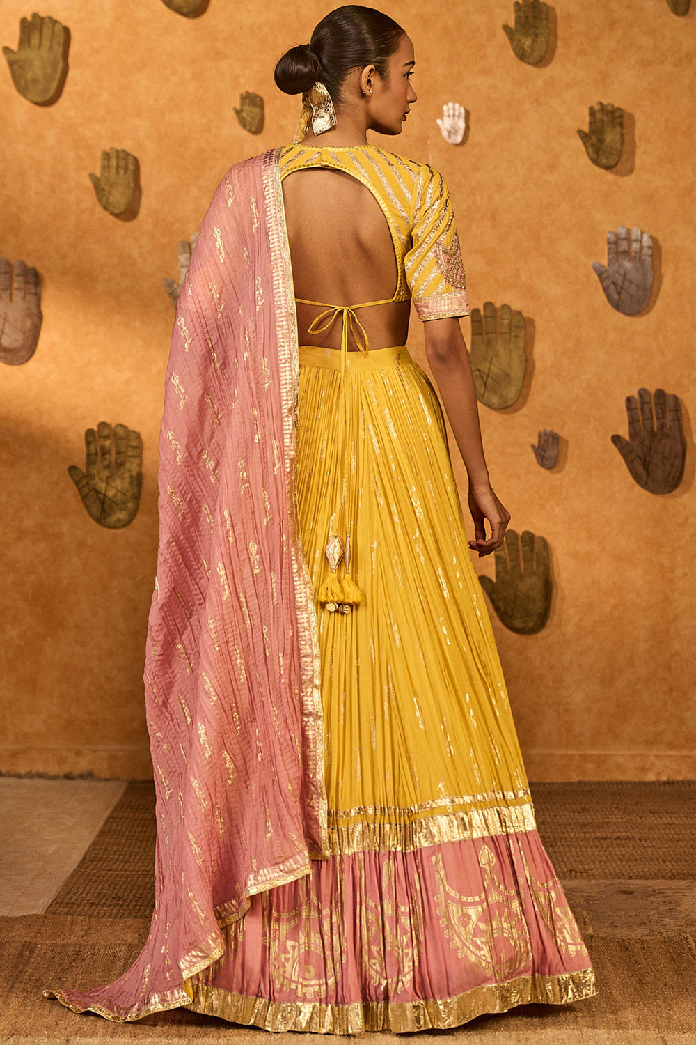 Spiced Ochre Lunar Lehenga Set
