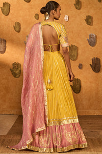Spiced Ochre Lunar Lehenga Set