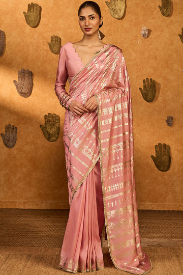 Champagne Midas Touch Saree