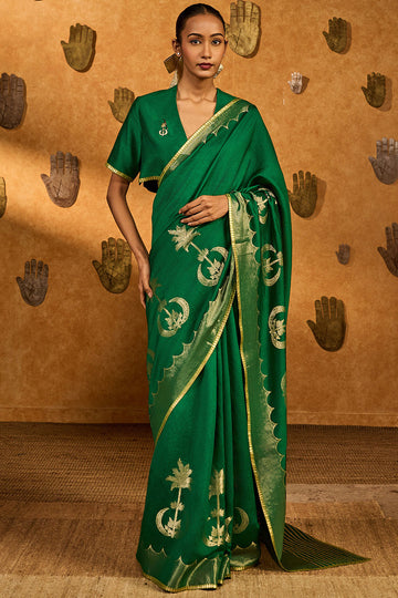 Green Coco Groove Saree