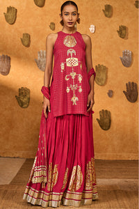 Raspberry Moonfish Skirt Set