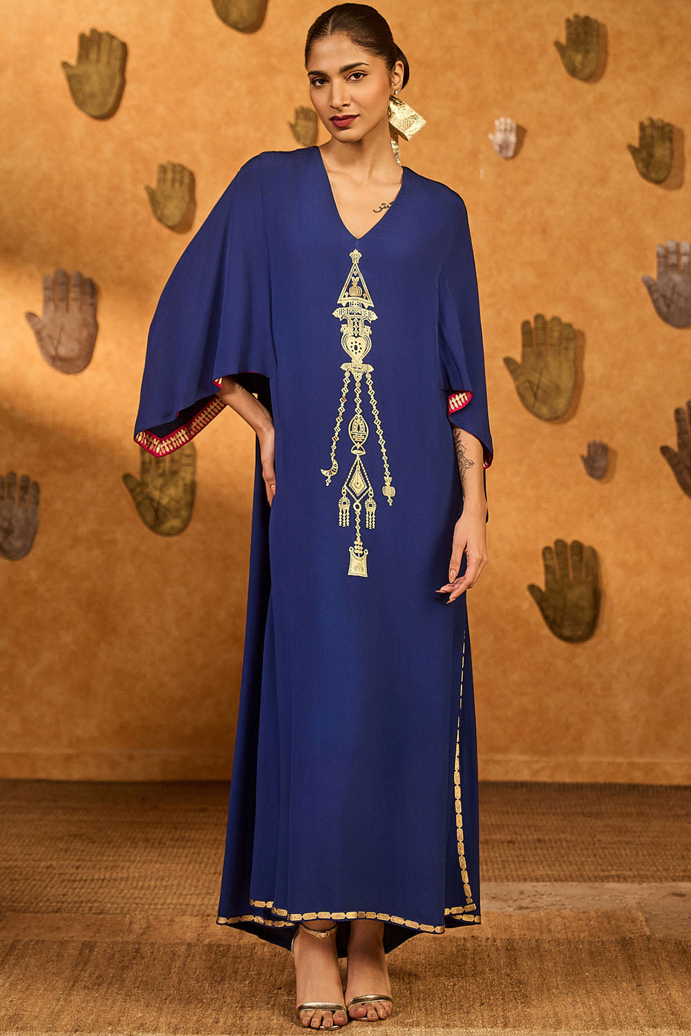 Sapphire Tribal Whisper Kaftan
